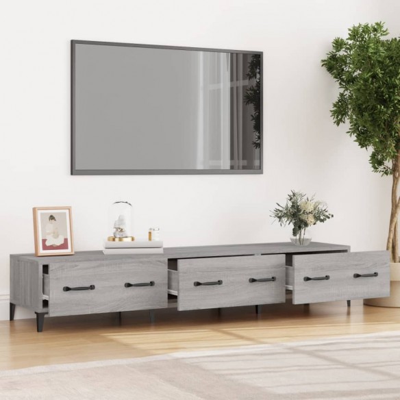Meuble TV Sonoma gris 150x34,5x30 cm Bois d'ingénierie