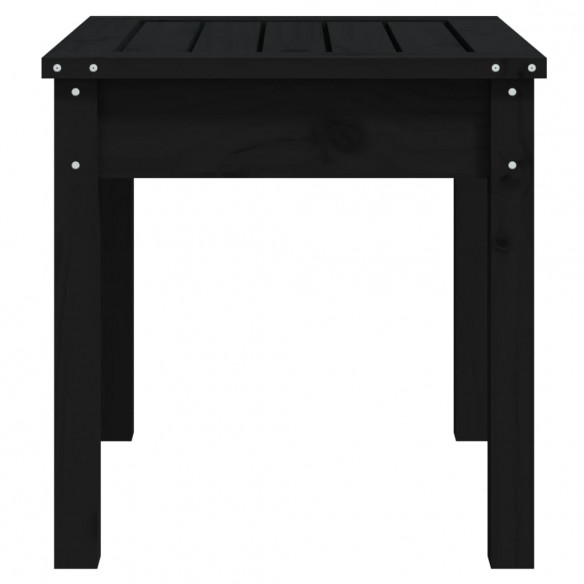 Banc de jardin noir 50x44x45 cm bois massif de pin