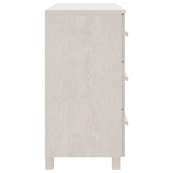 Buffet HAMAR Blanc 90x40x80 cm Bois massif de pin