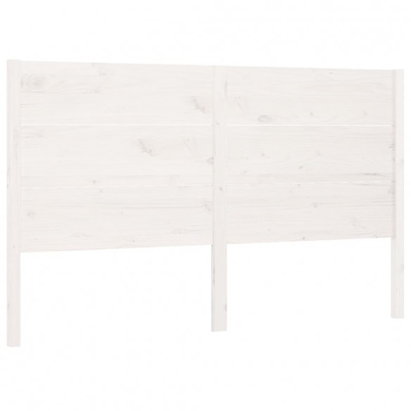 Tête de lit Blanc 156x4x100 cm Bois massif de pin