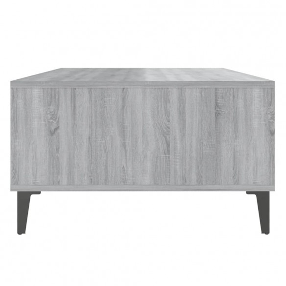 Table basse Sonoma gris 103,5x60x35 cm Aggloméré