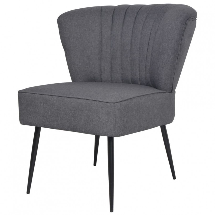 Chaise de cocktail Gris foncé Tissu