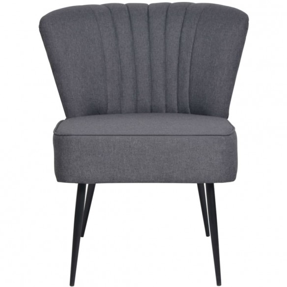 Chaise de cocktail Gris foncé Tissu