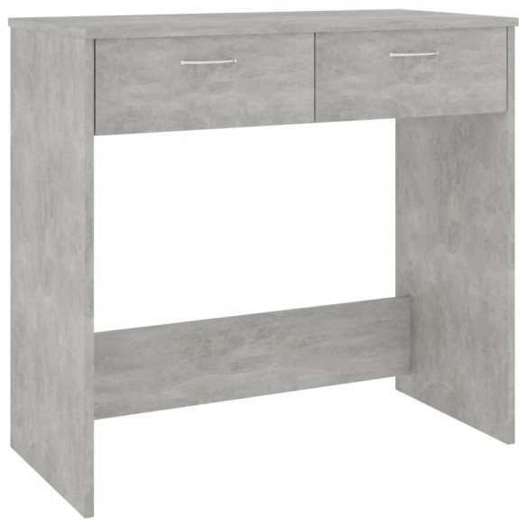 Bureau Gris béton 80x40x75 cm Aggloméré