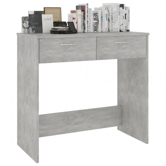 Bureau Gris béton 80x40x75 cm Aggloméré