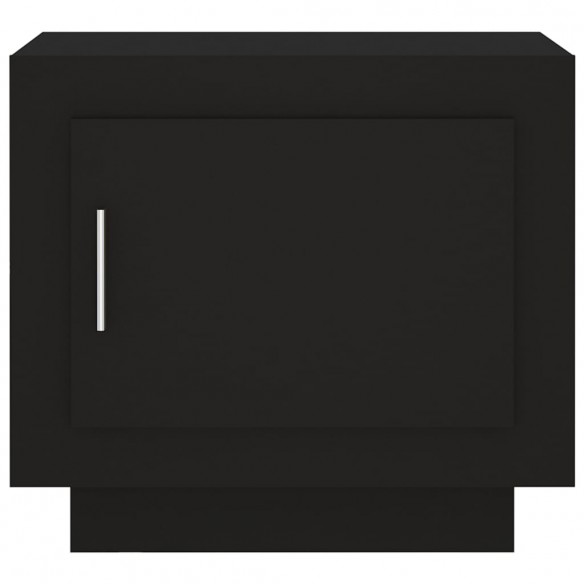 Table basse Noir 51x50x45 cm Bois d'ingénierie