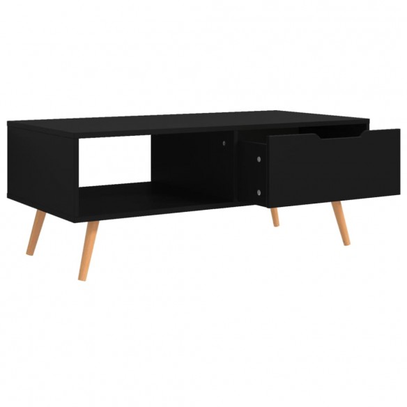 Table basse Noir 100x49,5x43 cm Aggloméré