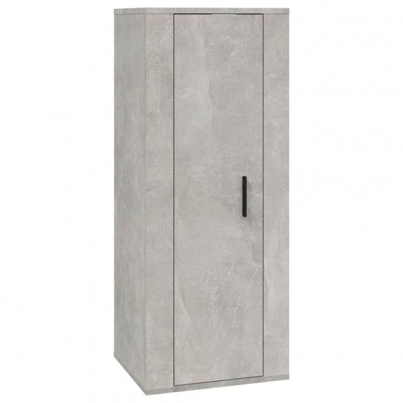 Ensemble de meubles TV 5 pcs Gris béton Bois d'ingénierie