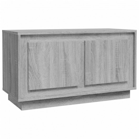 Meuble TV sonoma gris 80x35x45 cm bois d'ingénierie