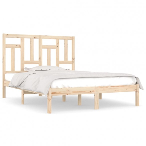 Cadre de lit bois massif 120x190 cm petit double