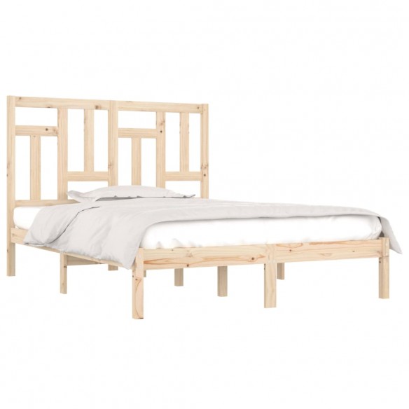 Cadre de lit bois massif 120x190 cm petit double