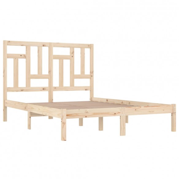 Cadre de lit bois massif 120x190 cm petit double