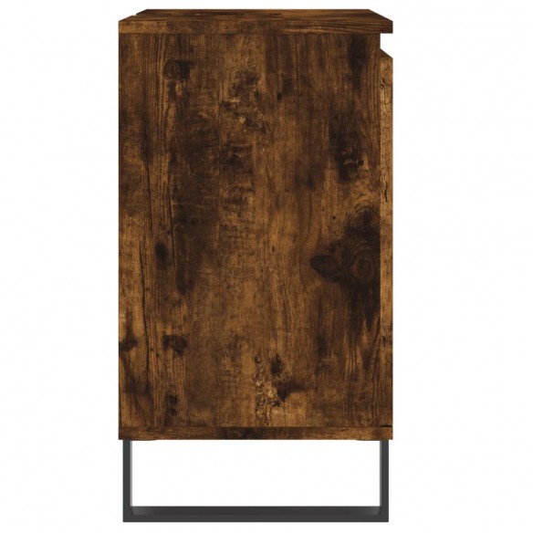 Armoire de bain chêne fumé 58x33x60 cm bois d'ingénierie