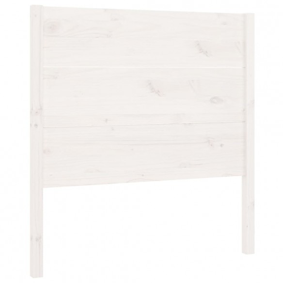 Tête de lit Blanc 81x4x100 cm Bois massif de pin