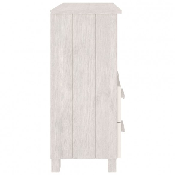 Buffet HAMAR Blanc 85x35x80 cm Bois massif de pin