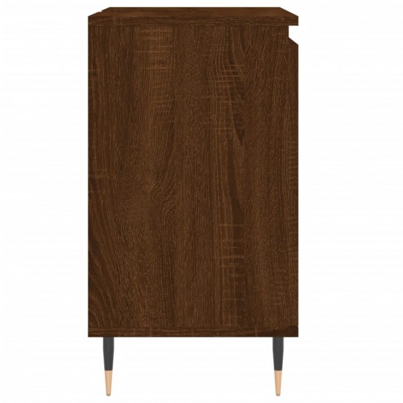 Armoire de bain chêne marron 58x33x60 cm bois d'ingénierie