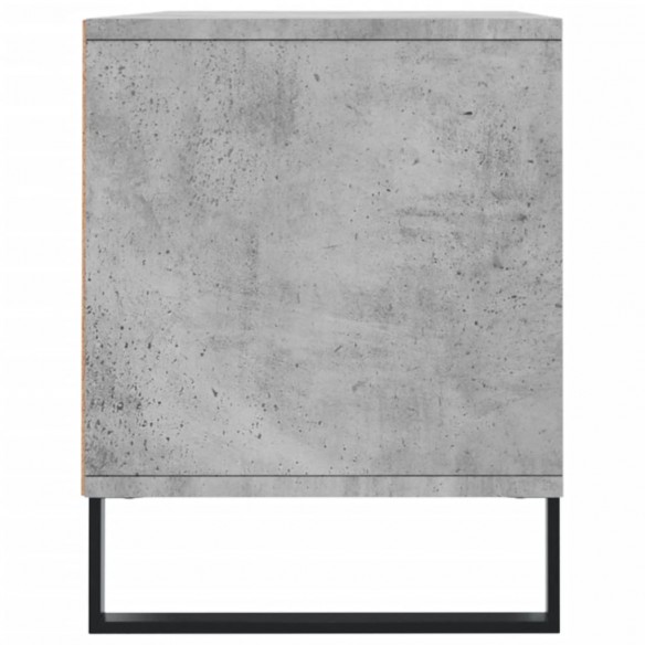 Meuble TV gris béton 100x34,5x44,5 cm bois d'ingénierie