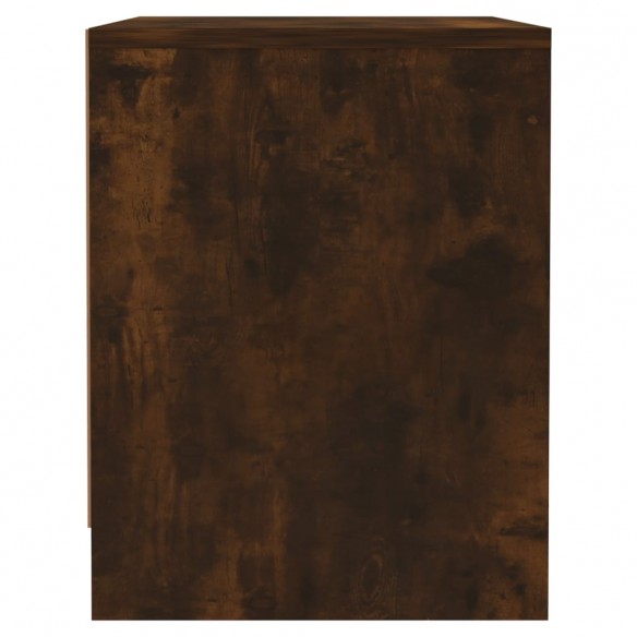 Tables de chevet 2 pcs chêne fumé 45x34x44,5 cm bois ingénierie