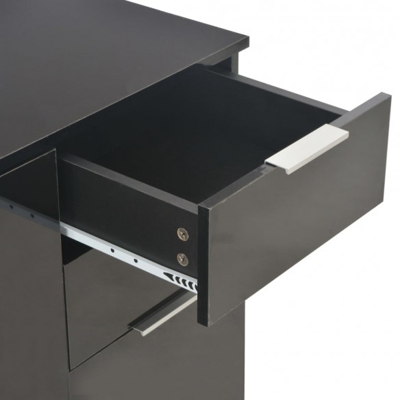 Buffet Noir brillant 107x35x80,5 cm