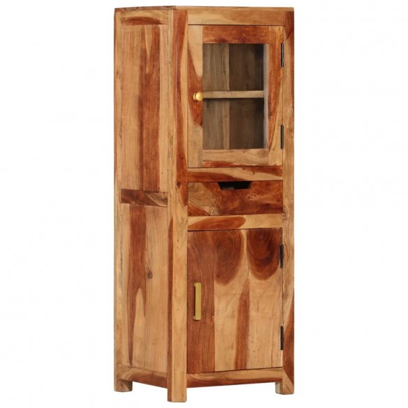 Buffet haut 40x34x110 cm bois massif d'acacia