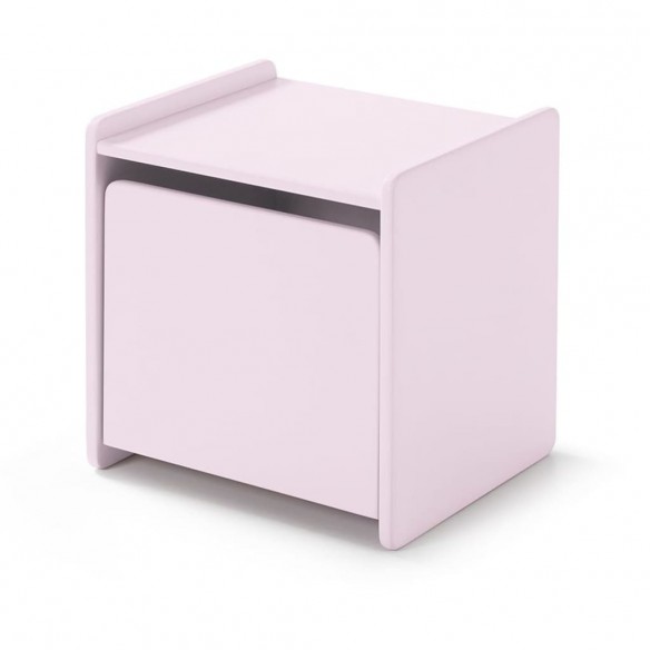 Table de chevet avec porte Kiddy Bois Rose ancien