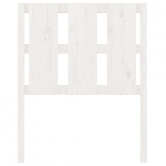 Tête de lit Blanc 80,5x4x100 cm Bois massif de pin