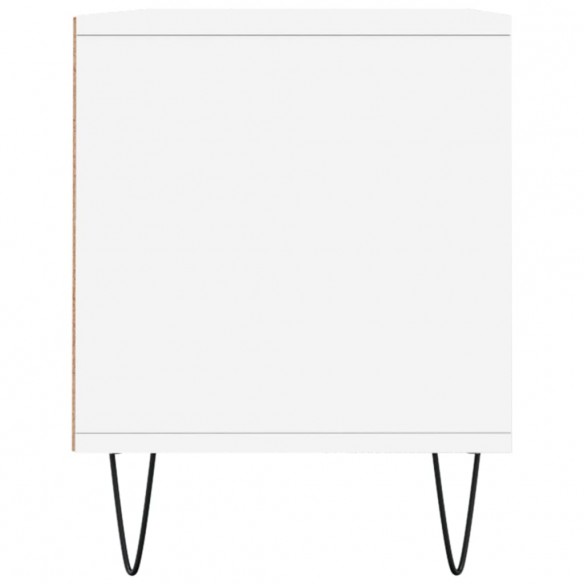Meuble TV blanc 100x34,5x44,5 cm bois d'ingénierie