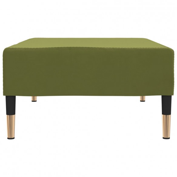 Repose-pied Vert clair 78x56x32 cm Velours