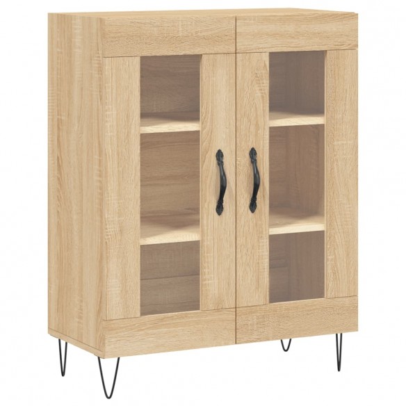 Buffet haut Chêne sonoma 69,5x34x180 cm Bois d'ingénierie