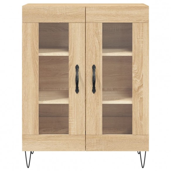 Buffet haut Chêne sonoma 69,5x34x180 cm Bois d'ingénierie