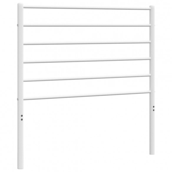 Tête de lit métal blanc 75 cm