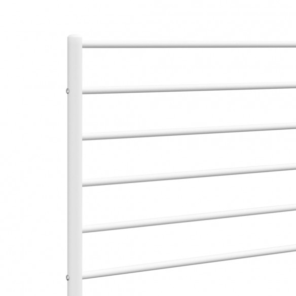 Tête de lit métal blanc 75 cm