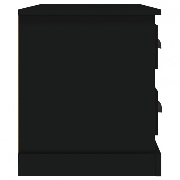 Table de chevet noir 60x39x45 cm