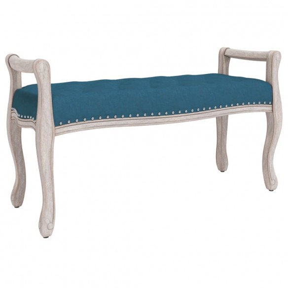 Banc Bleu 110x45x60 cm Velours