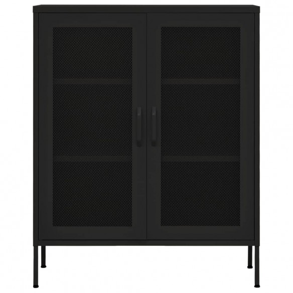 Armoire de rangement Noir 80x35x101,5 cm Acier