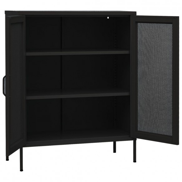 Armoire de rangement Noir 80x35x101,5 cm Acier