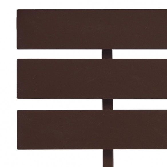 Cadre de lit Marron foncé Bois de pin massif 90 x 200 cm