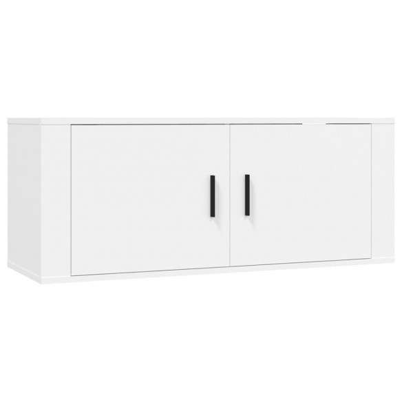 Ensemble de meubles TV 8 pcs Blanc Bois d'ingénierie