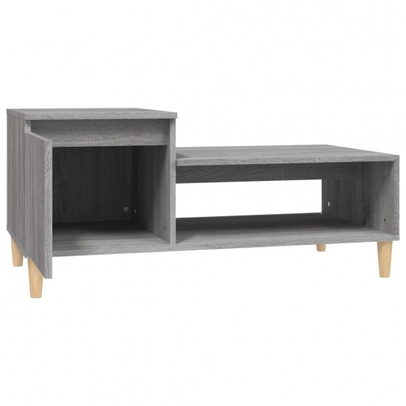 Table basse Sonoma gris 100x50x45 cm Bois d'ingénierie