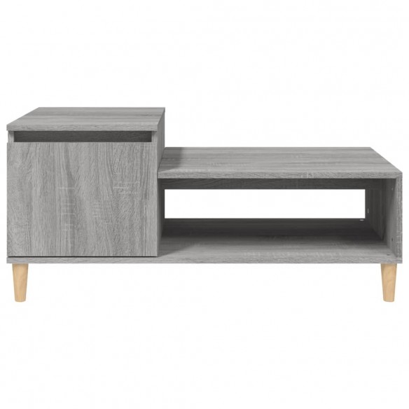 Table basse Sonoma gris 100x50x45 cm Bois d'ingénierie