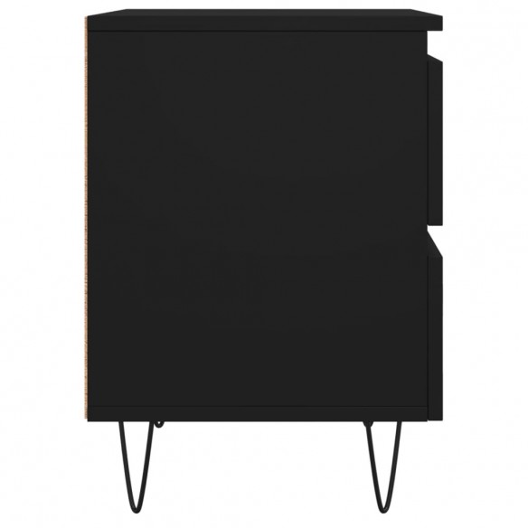 Table de chevet Noir 40x35x50 cm Bois d’ingénierie