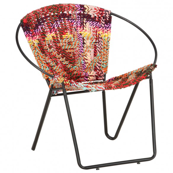 Chaise ronde Chindi Multicolore Tissu