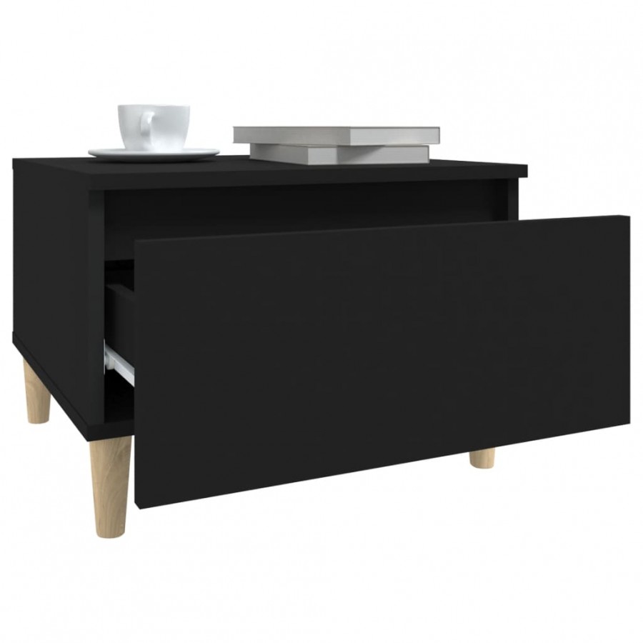 Table d'appoint Noir 50x46x35 cm 