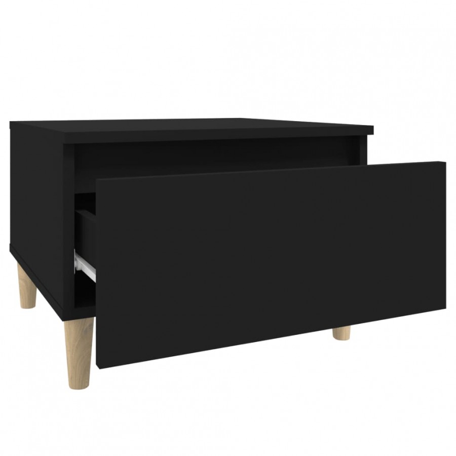 Table d'appoint Noir 50x46x35 cm 