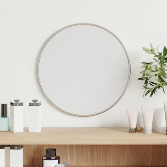 Miroir mural Argenté Ø 30 cm Rond