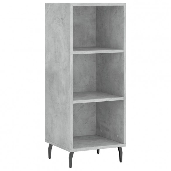 Buffet haut Gris béton 34,5x32,5x180 cm Bois d'ingénierie