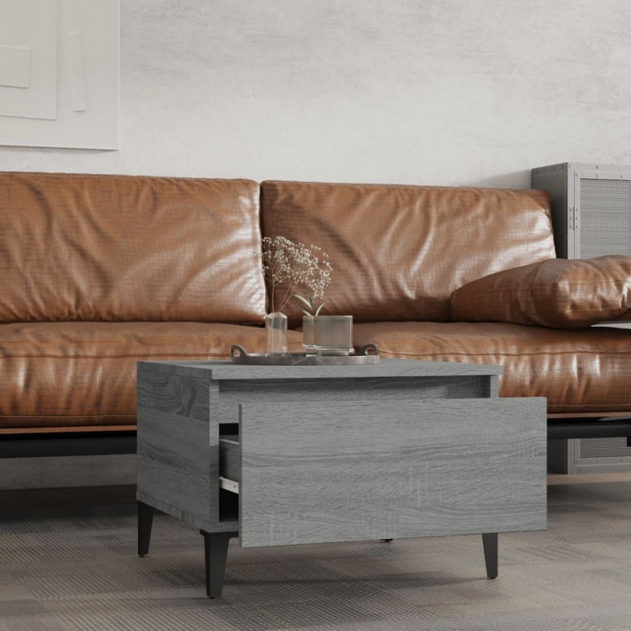 Table d'appoint Sonoma gris 50x46x35 cm 