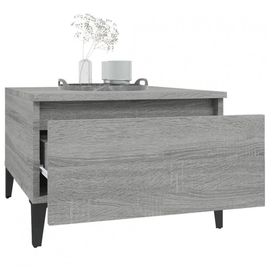 Table d'appoint Sonoma gris 50x46x35 cm 