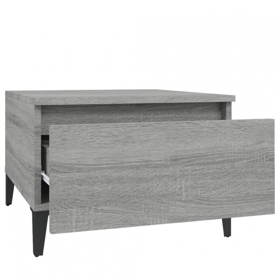Table d'appoint Sonoma gris 50x46x35 cm 