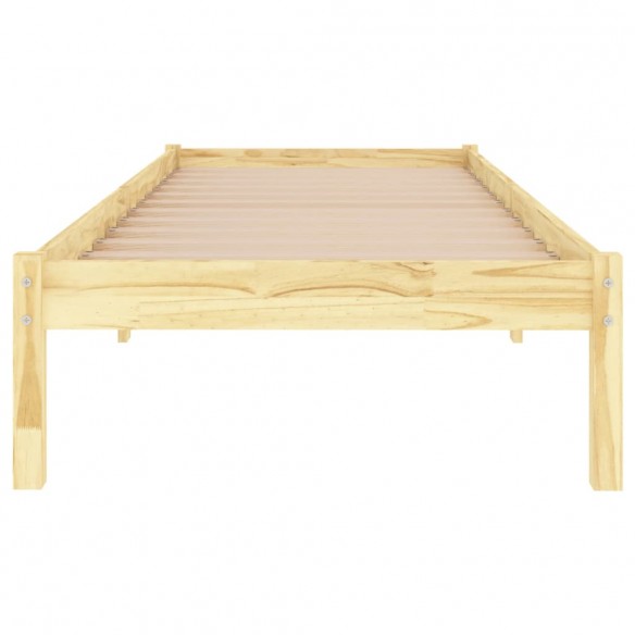 Cadre de lit bois massif 75x190 cm petit simple